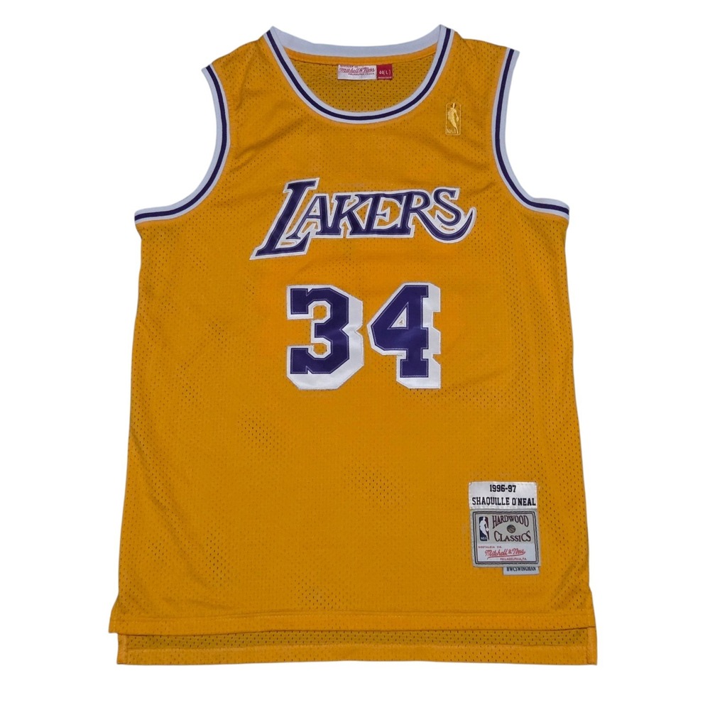 Shaquille O'Neal Los Angeles Lakers Mitchell & Ness Authentic Road Jersey Large